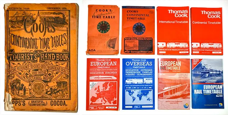 Historic Covers of Thomas Cook's Continental Timetable